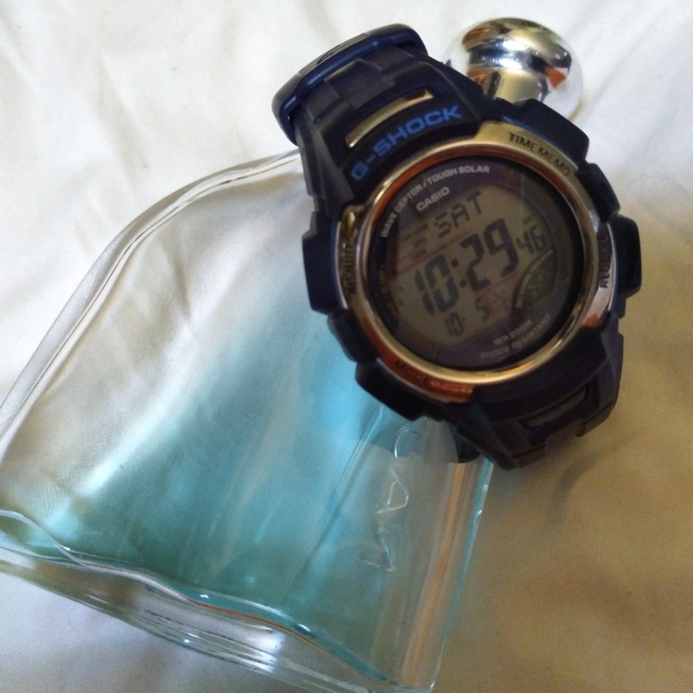 G-shock blue rubber strap